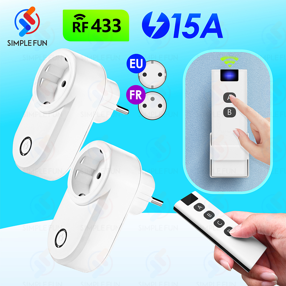 Smart Home Utilities - 433Mhz Wireless Remote Control Socket Universal