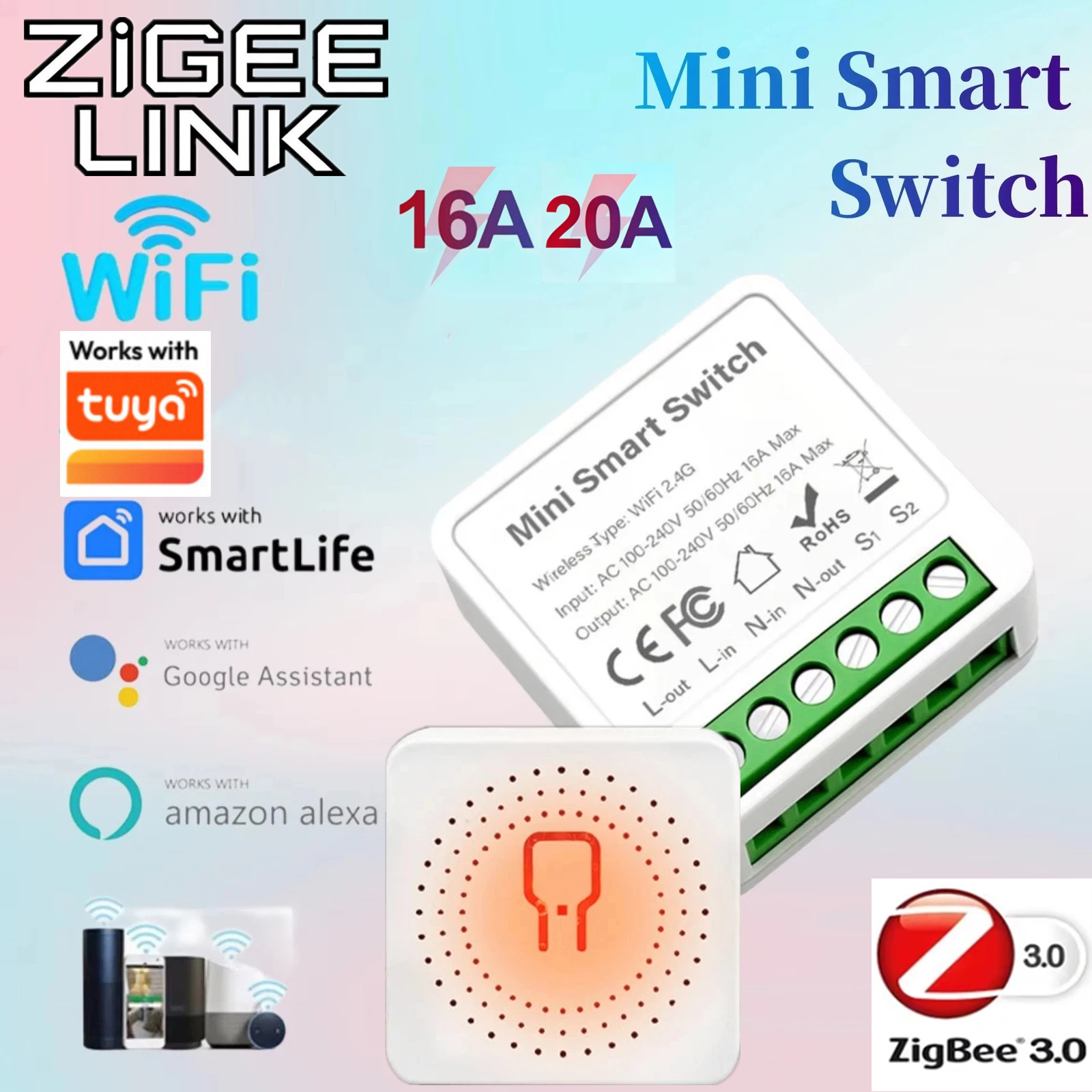 Smart Home Diy - For Tuya Mini Smart WiFi Switch