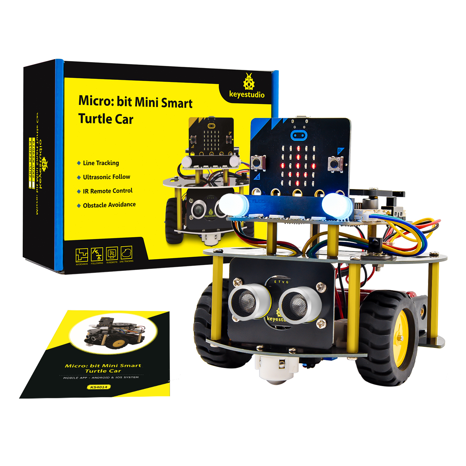Smart Home Micro Bit - Keyestudio Micro:Bit V2 Robot Car Mini