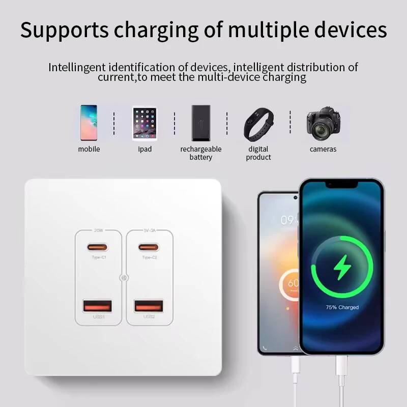 Smart Home Utilities - Herepow Wall Power Socket With Dual