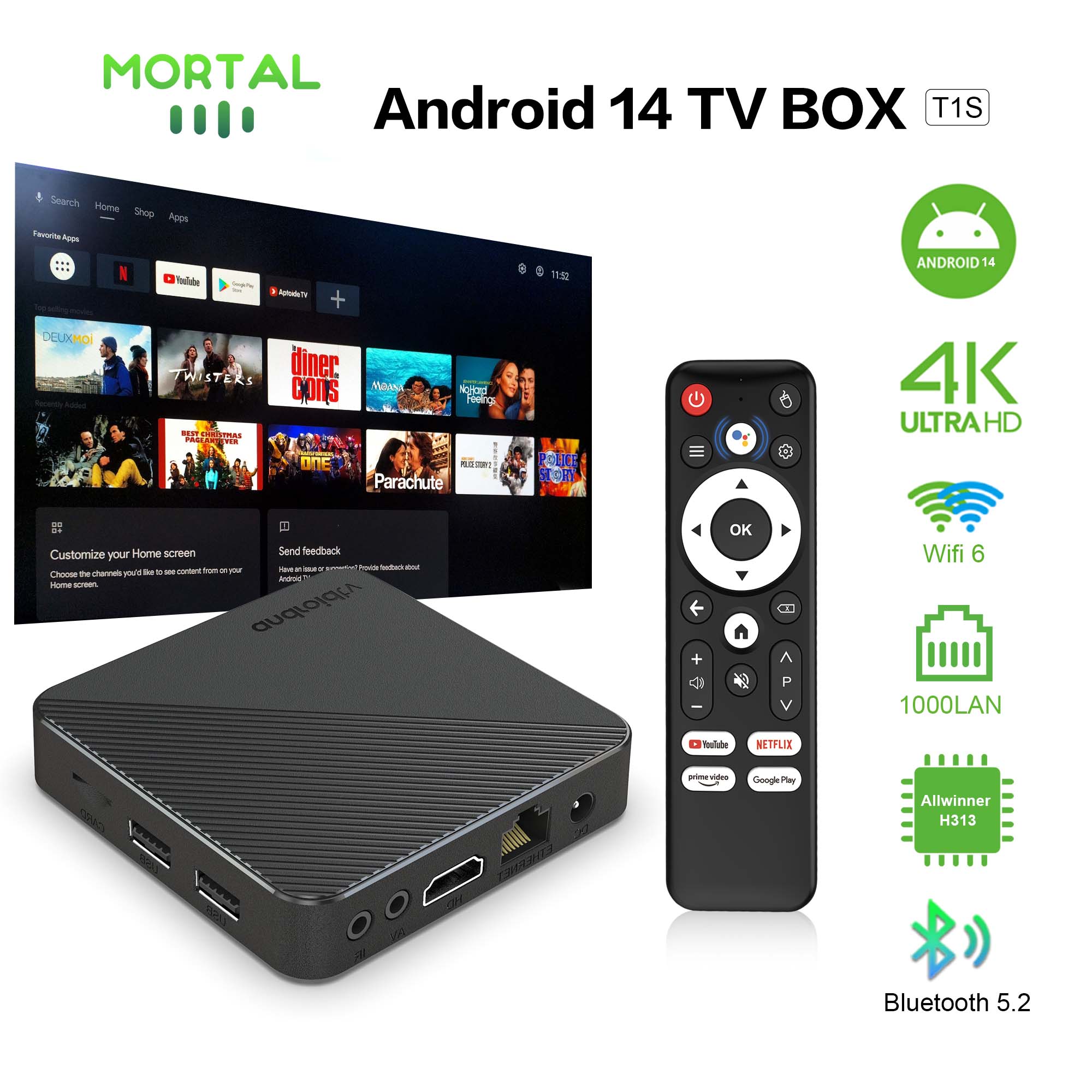 Smart Home Youtube - Android14 TV Box Smart Home theater