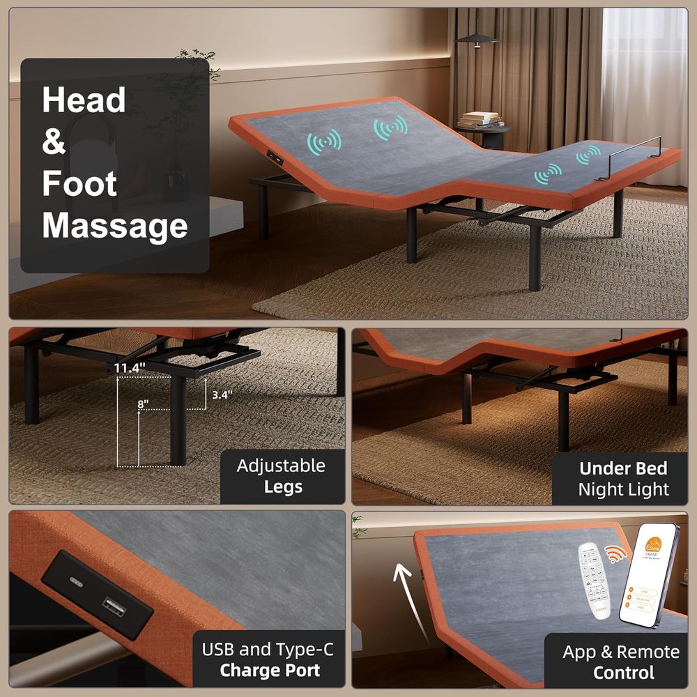 Adjustable Twin XL Bed with 14 – Smart Home Xl Bewertung und Preis