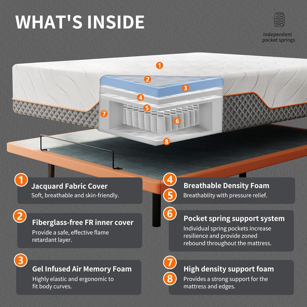 Adjustable Twin XL Bed with 14 – Smart Home Xl Bewertung und Preis
