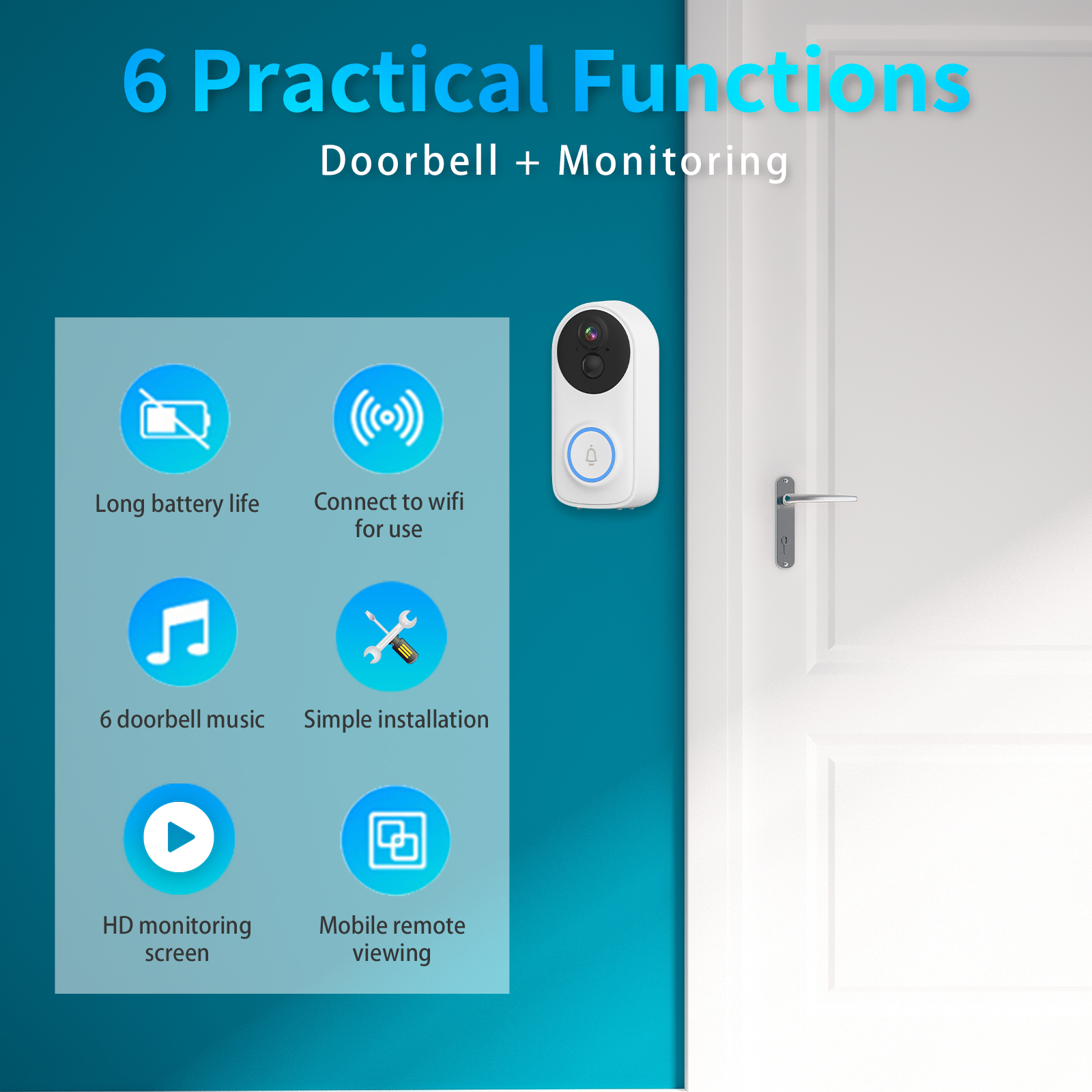 3MP 1296P iCsee APP Wireless W – Wifi Doorbell Camera Bewertung und Preis