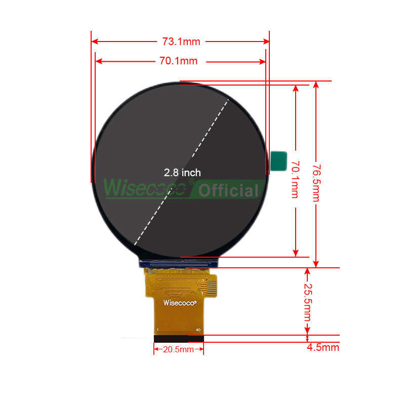 Wisecoco 2.8 Inch Round Displa – Smart Home Utilities Bewertung und Preis