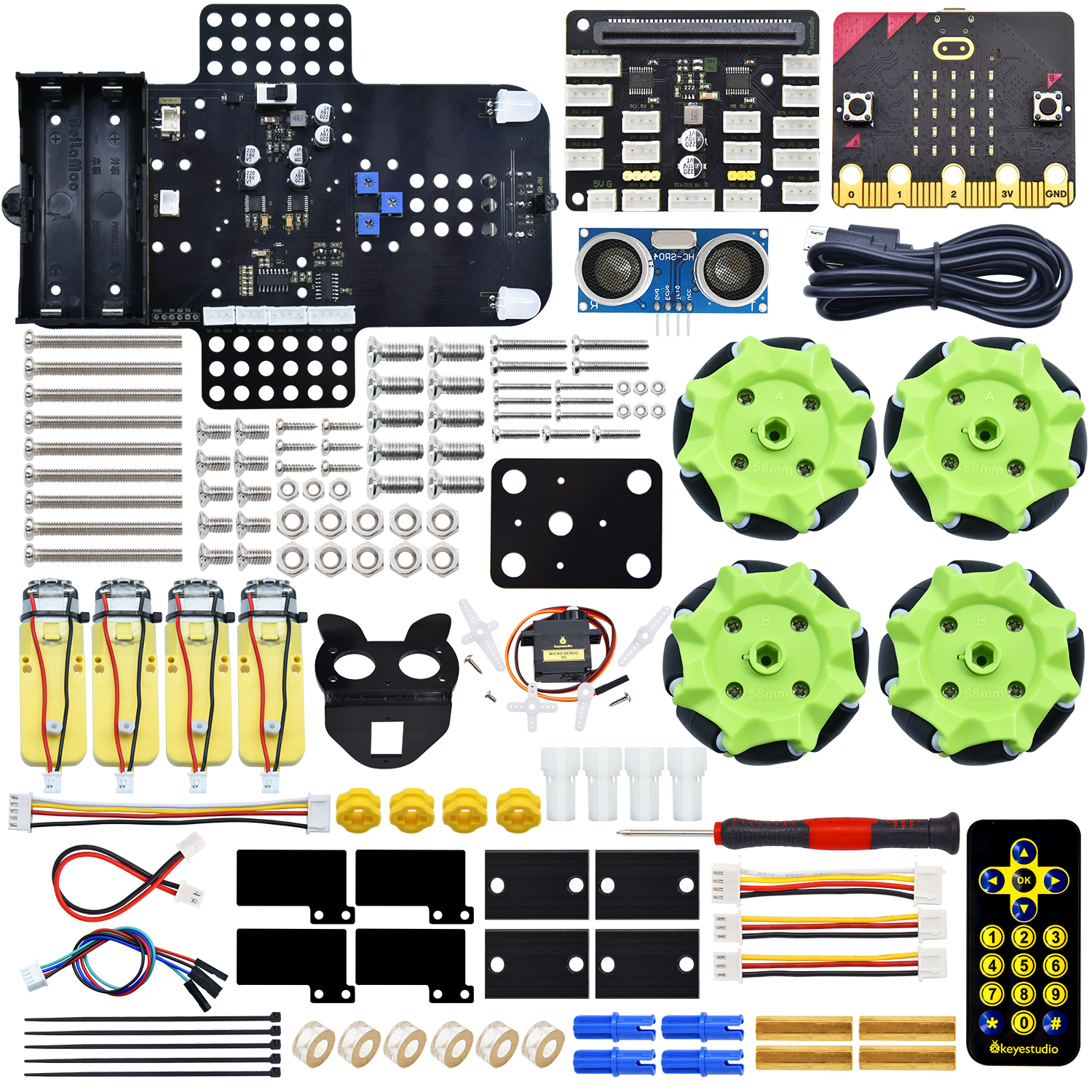 Keyestudio Microbit V2.0 4WD M – Smart Home Micro Bit Bewertung und Preis
