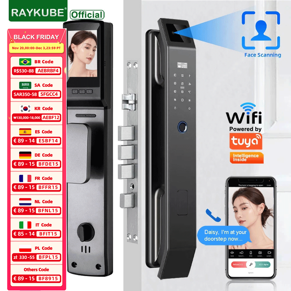 RAYKUBE DF14 Tuya WiFi 3D Face – Wifi Doorbell Camera Bewertung und Preis