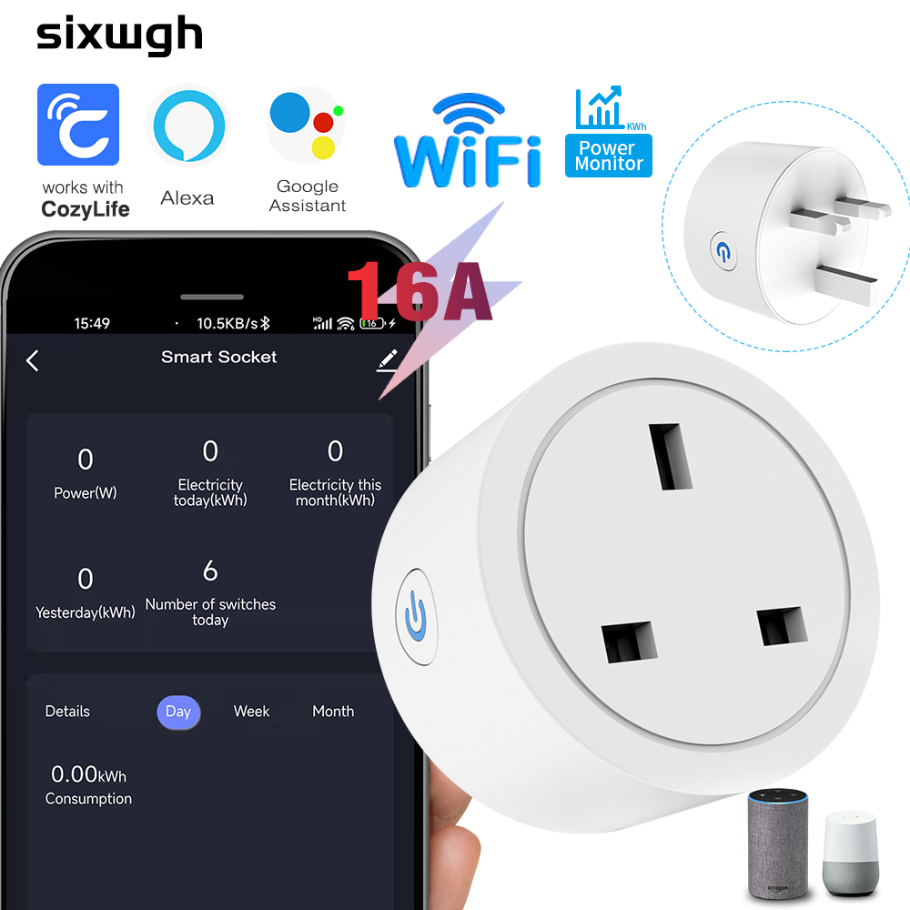 WiFi Smart Socket 16A UK plug  – Smart Home Energy App Bewertung und Preis