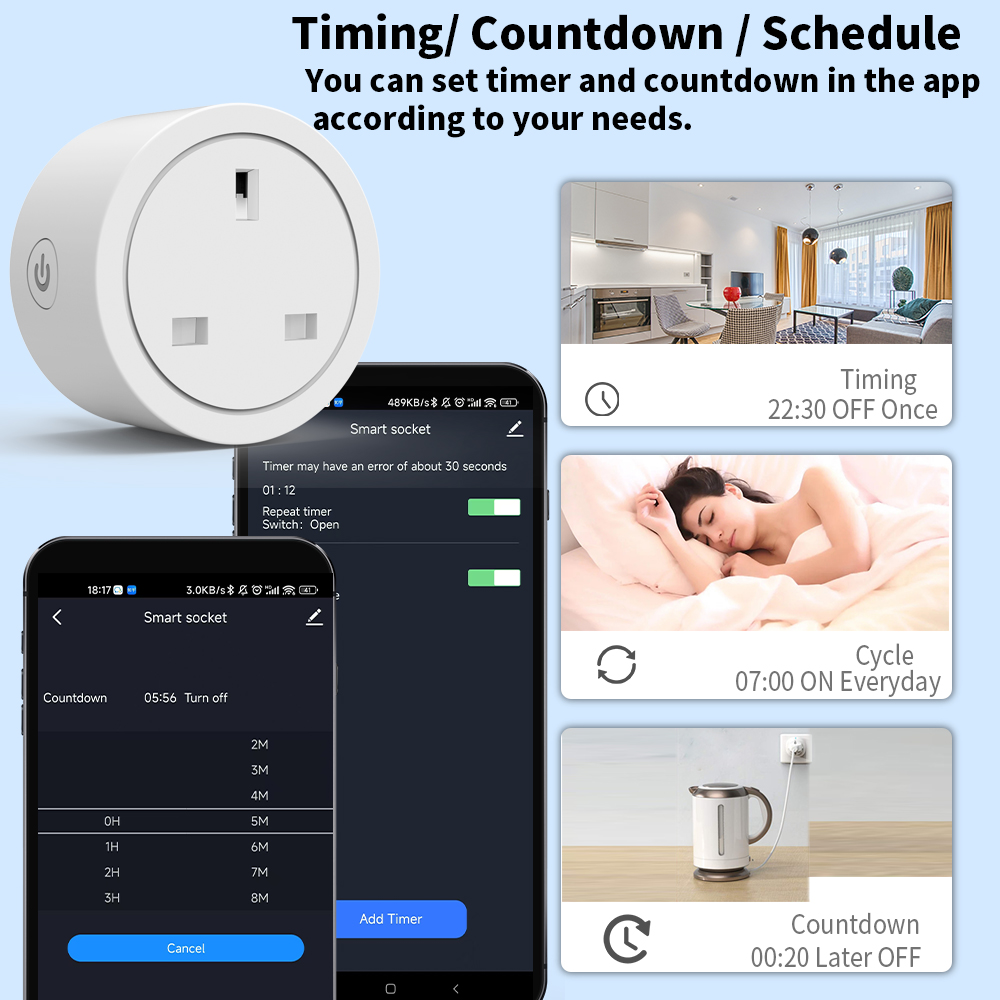 WiFi Smart Socket 16A UK plug  – Smart Home Energy App Bewertung und Preis