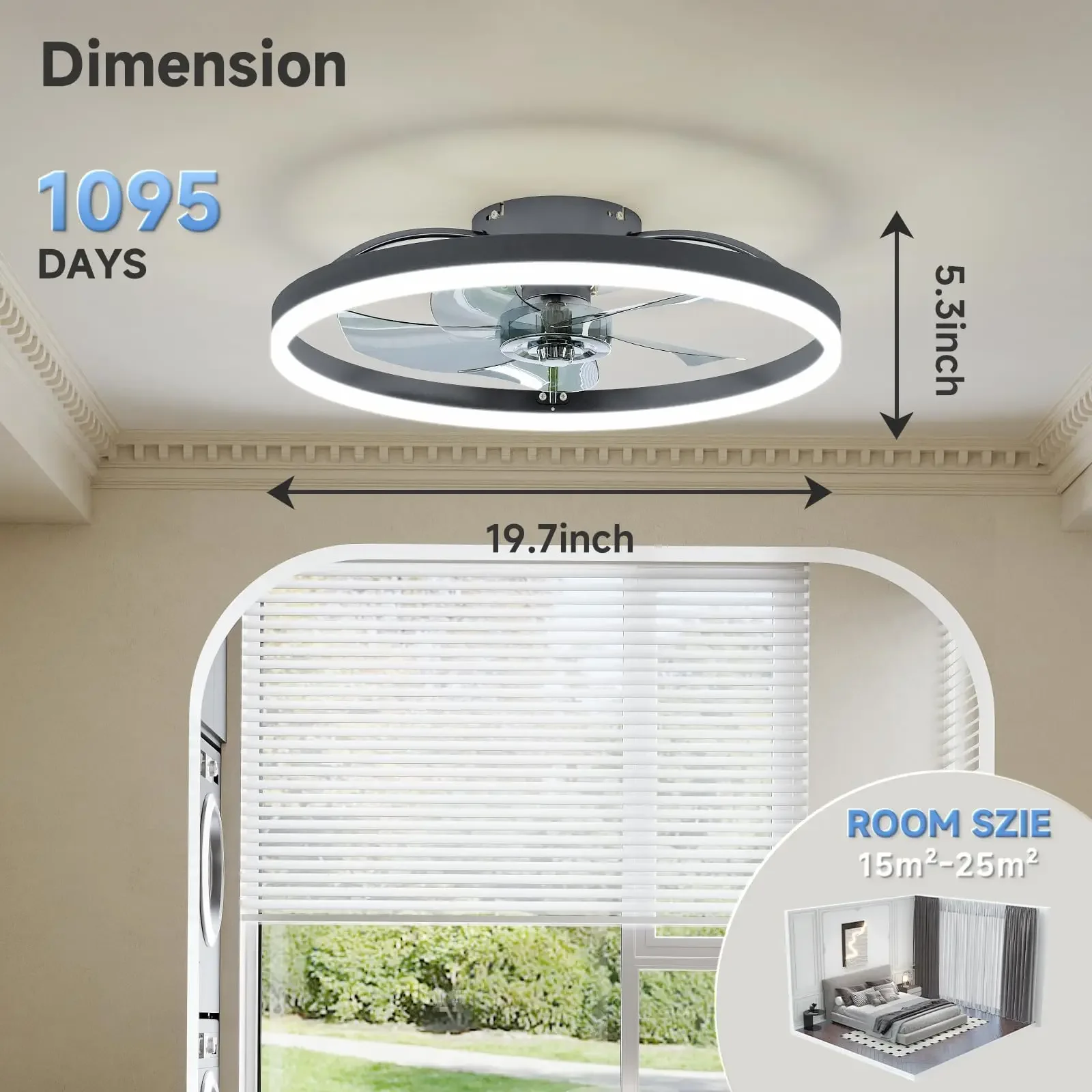 New simple ultra-thin LED ceil – Smart Home Ventilation System Bewertung und Preis