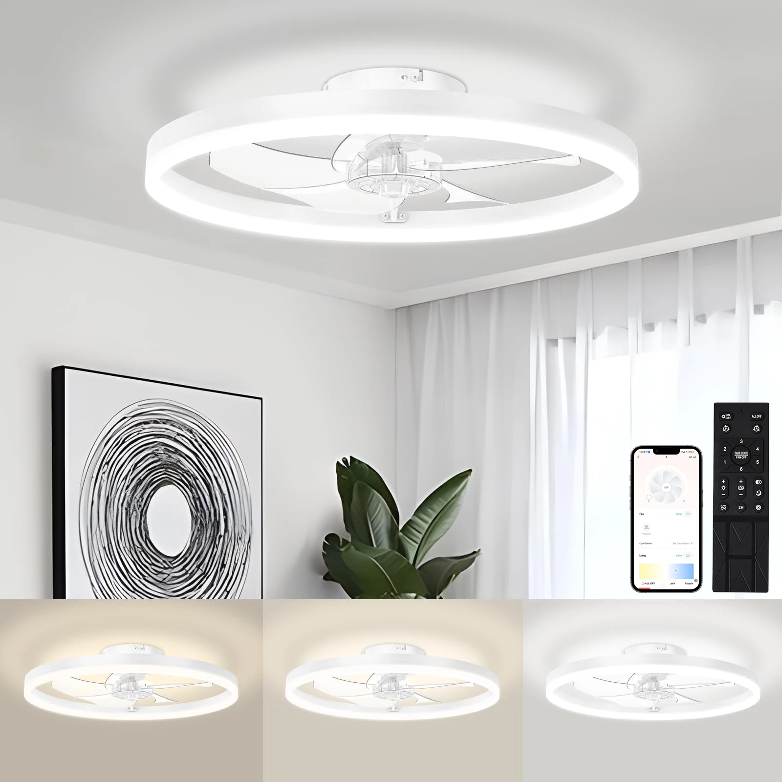 New simple ultra-thin LED ceil – Smart Home Ventilation System Bewertung und Preis