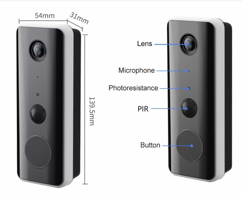 2MP1080P Tuya APP Low Comsunpt – Wifi Doorbell Camera Bewertung und Preis