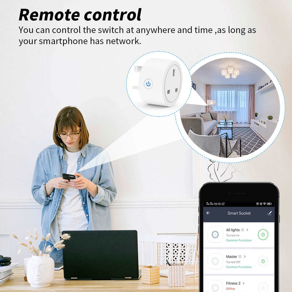 20A Tuya WiFi Smart UK Plug So – Smart Home Energy App Bewertung und Preis