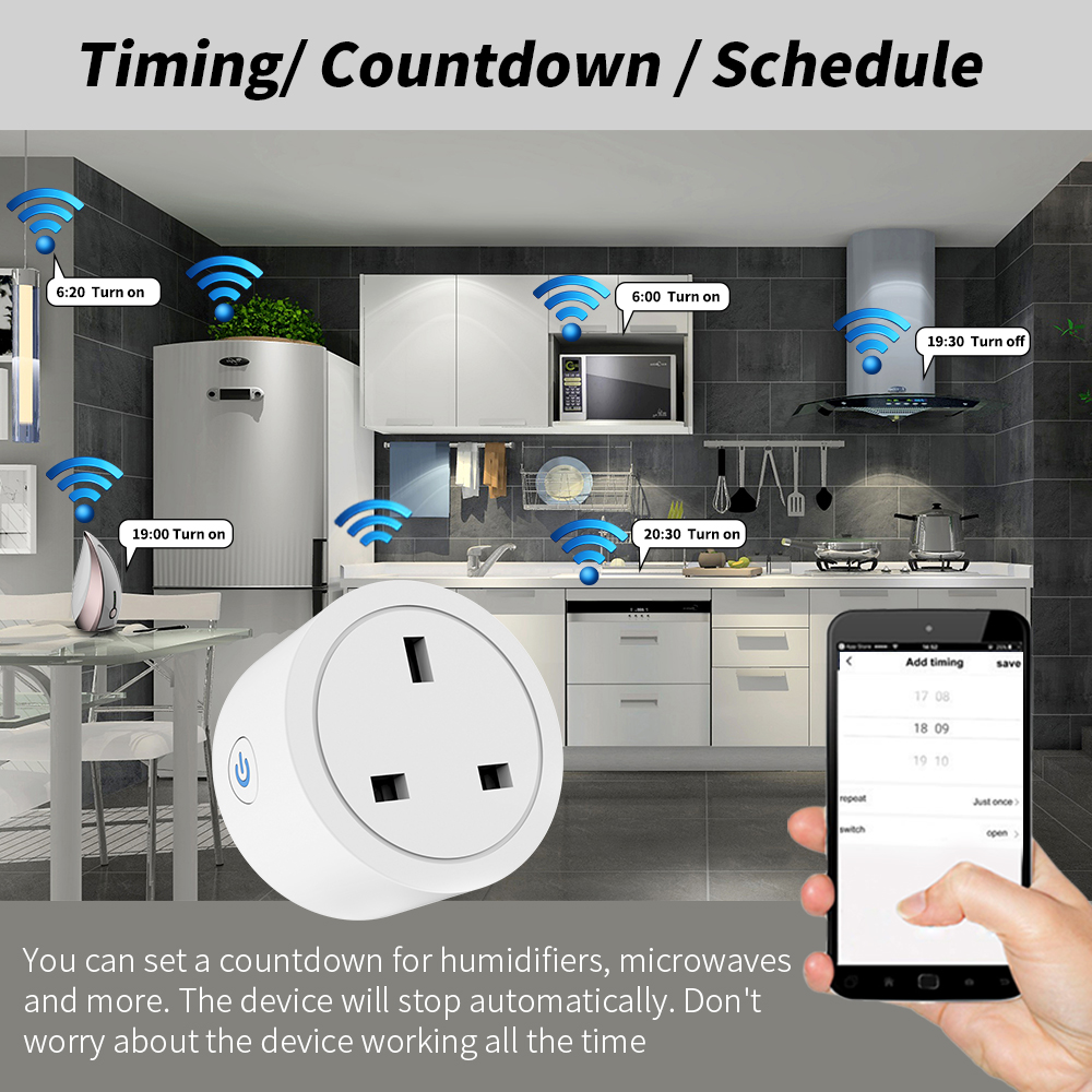20A Tuya WiFi Smart UK Plug So – Smart Home Energy App Bewertung und Preis