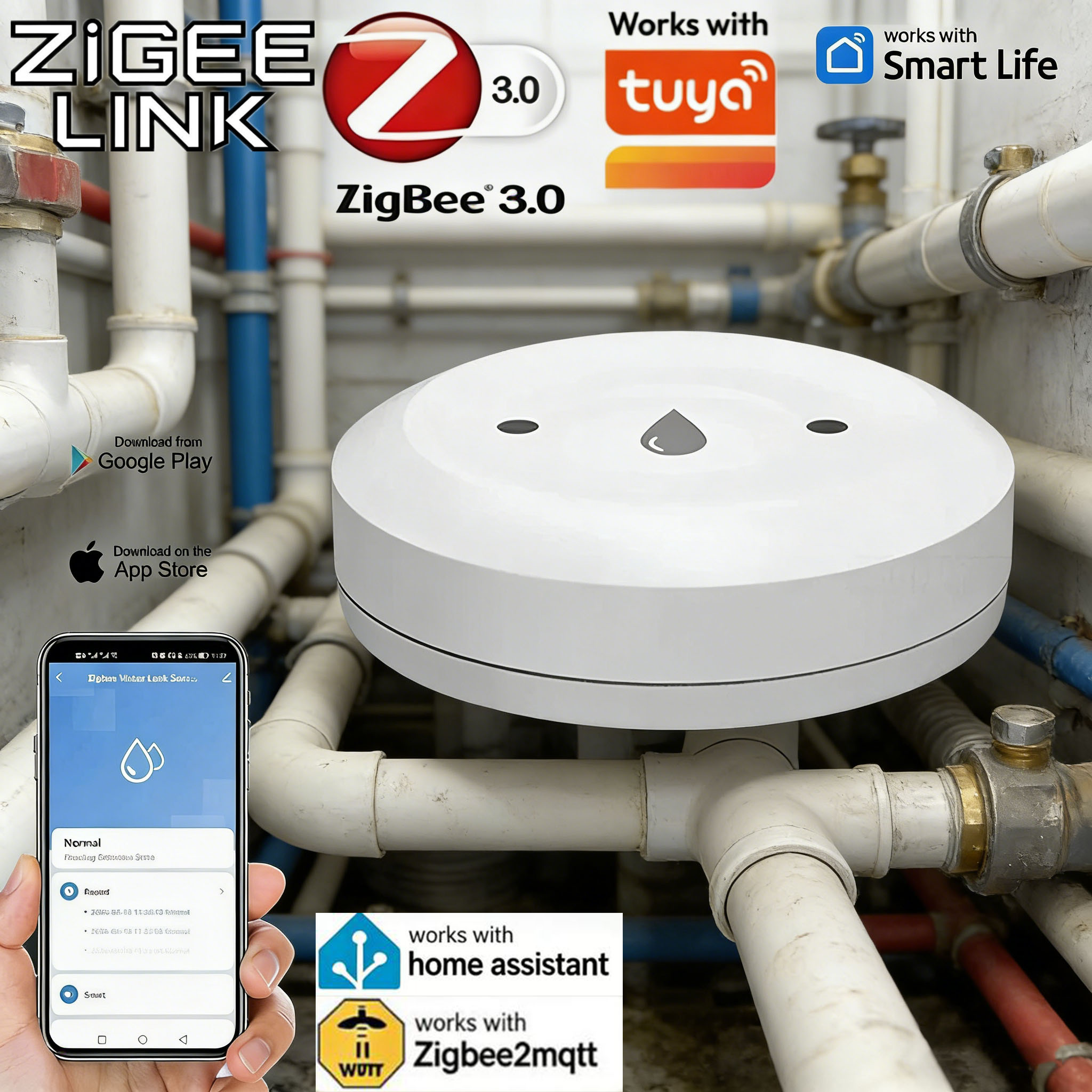 For Tuya Zigbee Smart Water Le – Smart Home Water Level Sensor Bewertung und Preis