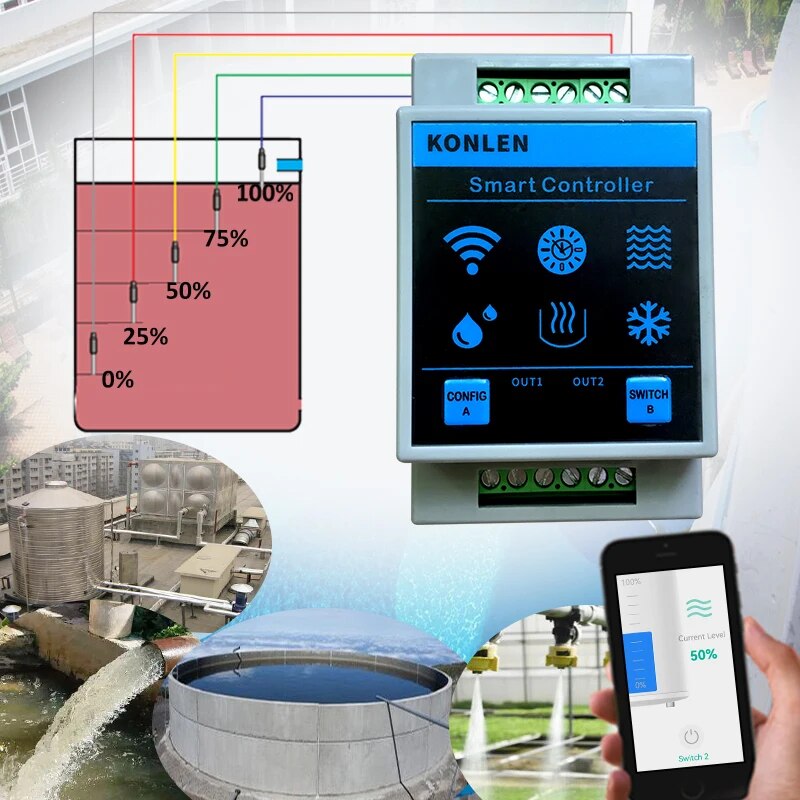 KONLEN Tuya Water Level Sensor – Smart Home Water Level Sensor Bewertung und Preis