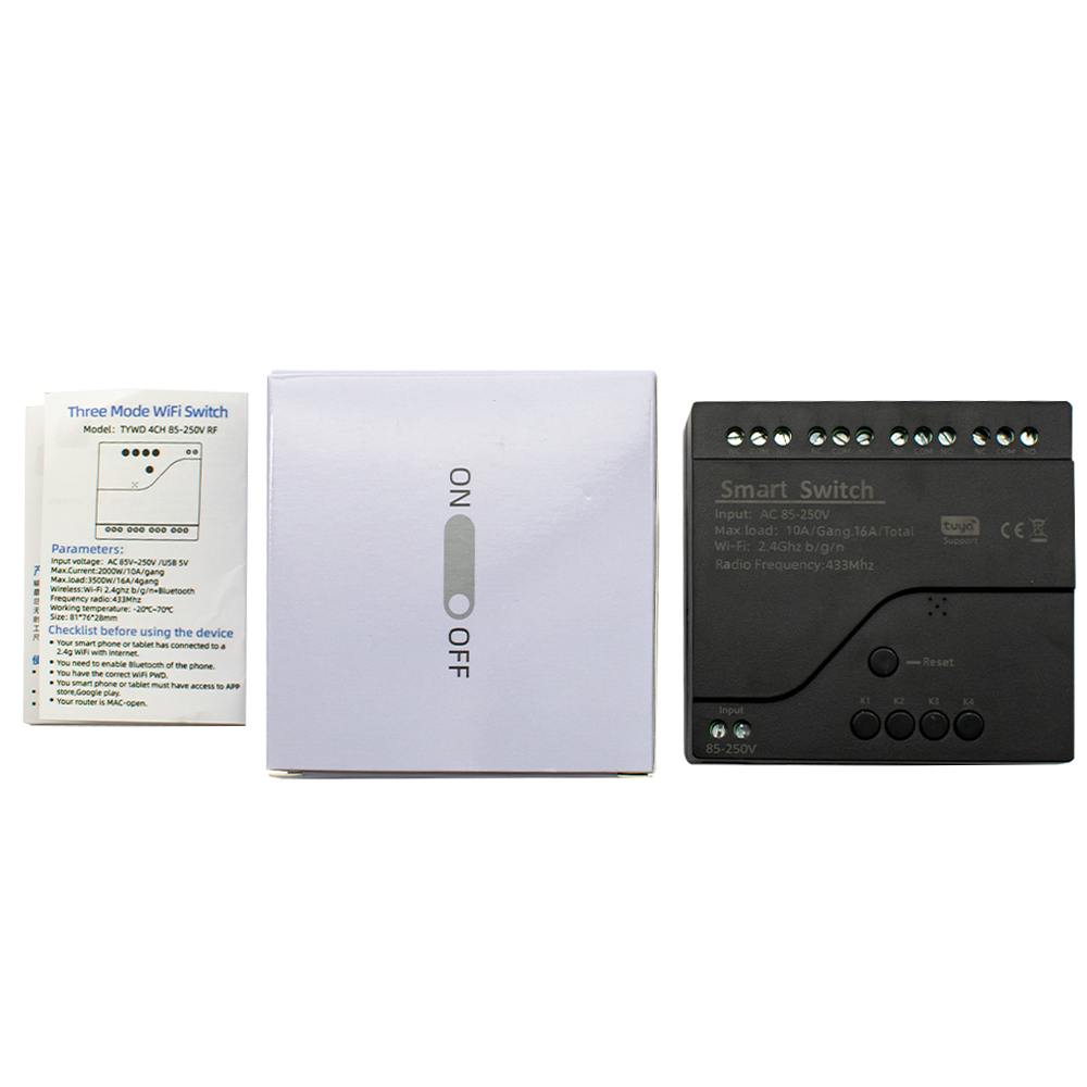 Black Style Tuya 4CH Wifi Smar – Smart Home Utilities Bewertung und Preis