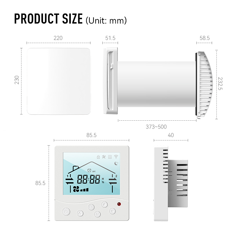 LCD Display Heat Recovery Vent – Smart Home Energy App Bewertung und Preis
