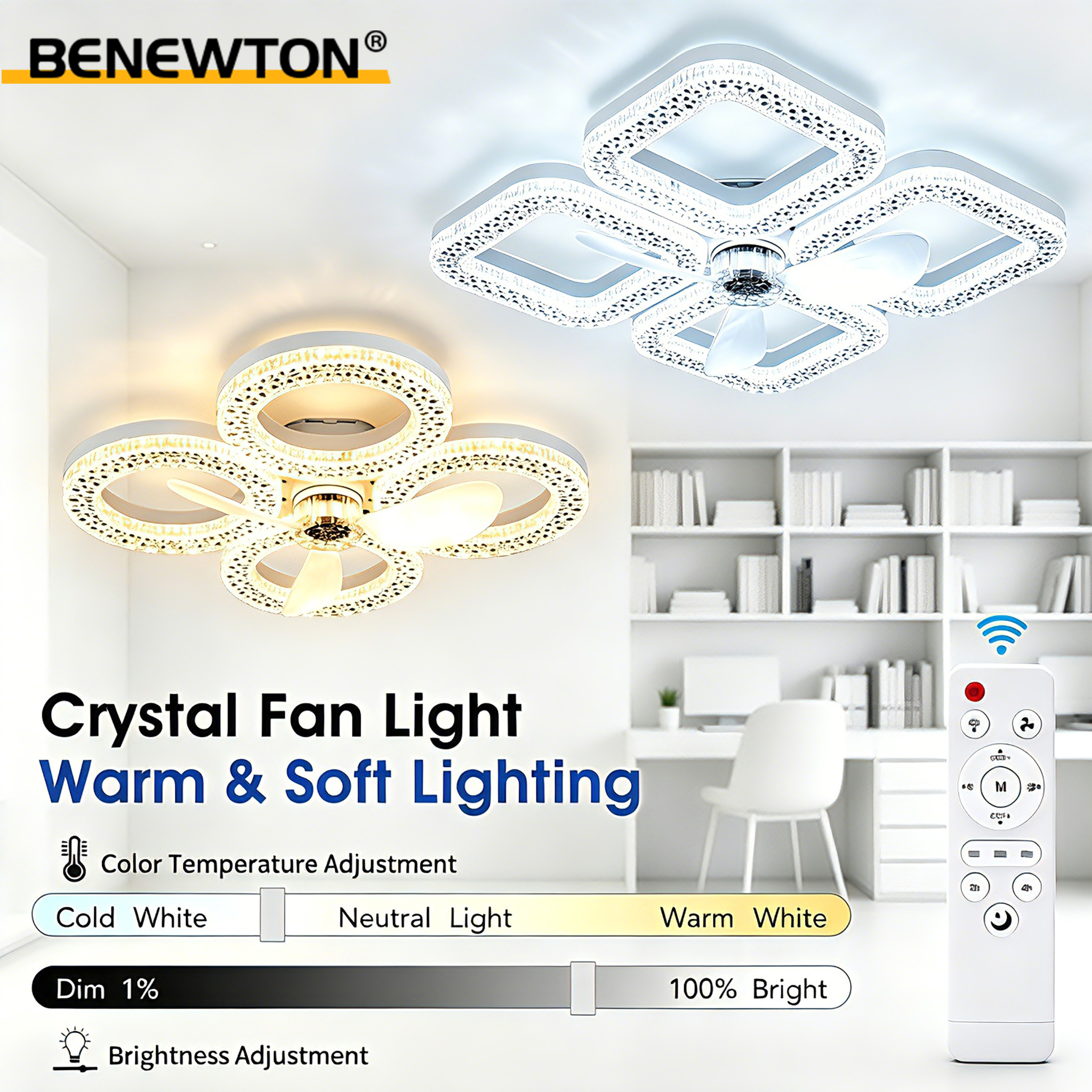 Modern Ceiling Fan with Light  – Smart Home Ventilation System Bewertung und Preis