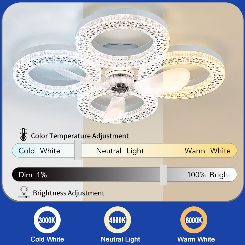 Modern Ceiling Fan with Light  – Smart Home Ventilation System Bewertung und Preis