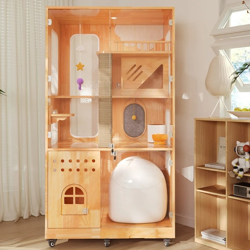 XL solid wood cat villa can pu – Smart Home Xl Bewertung und Preis