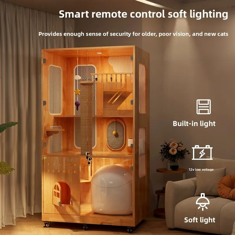 XL solid wood cat villa can pu – Smart Home Xl Bewertung und Preis