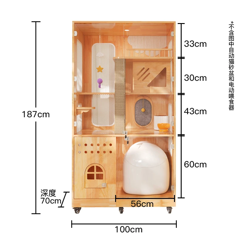 XL solid wood cat villa can pu – Smart Home Xl Bewertung und Preis