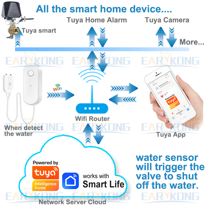 Tuya WiFi Smart Water Leak Sen – Smart Home Green Bewertung und Preis
