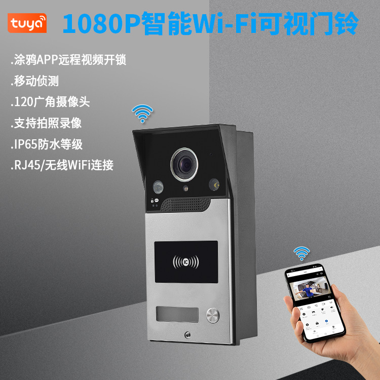 2MP 1080P Tuya APP Rifd/NFC  W – Wifi Doorbell Camera Bewertung und Preis