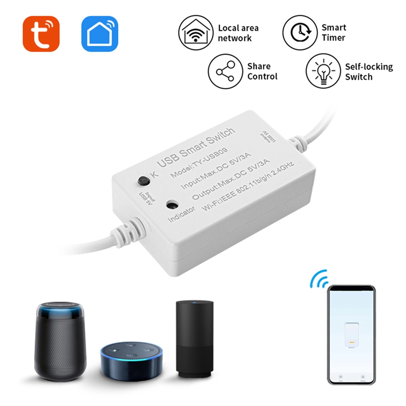 1 PCS Tuya USB Smart Switch Un – Smart Home Utilities Bewertung und Preis