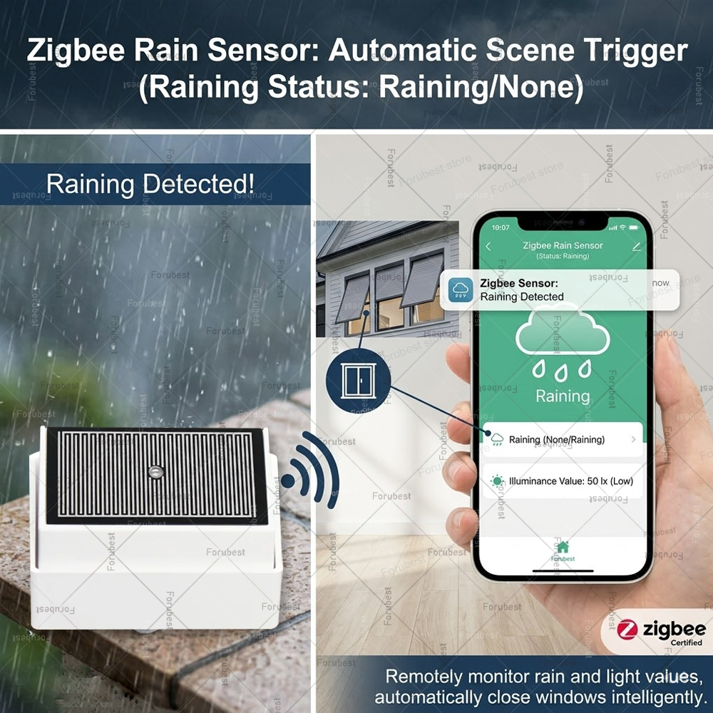 Zigbee Rain Sensor with Bright – Smart Home Green Bewertung und Preis