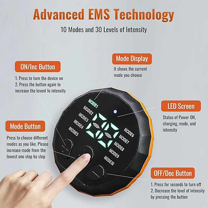USB Recharge EMS Muscle Toner  – Smart Home Gym Bewertung und Preis
